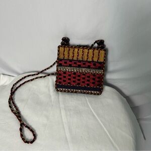 Colorful Woven Crossbody Bag